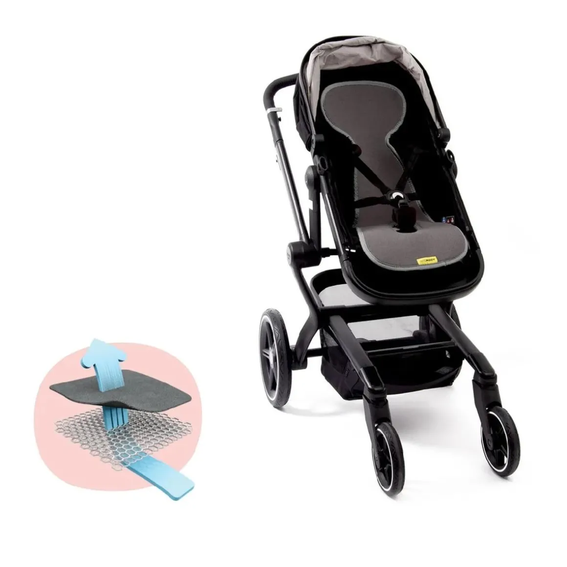 Aeromoov - Colchoneta 3D Airlayer para silla de paseo antracita