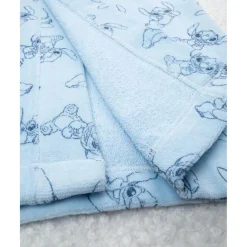 Albornoz infantil de rizo suave con Stitch