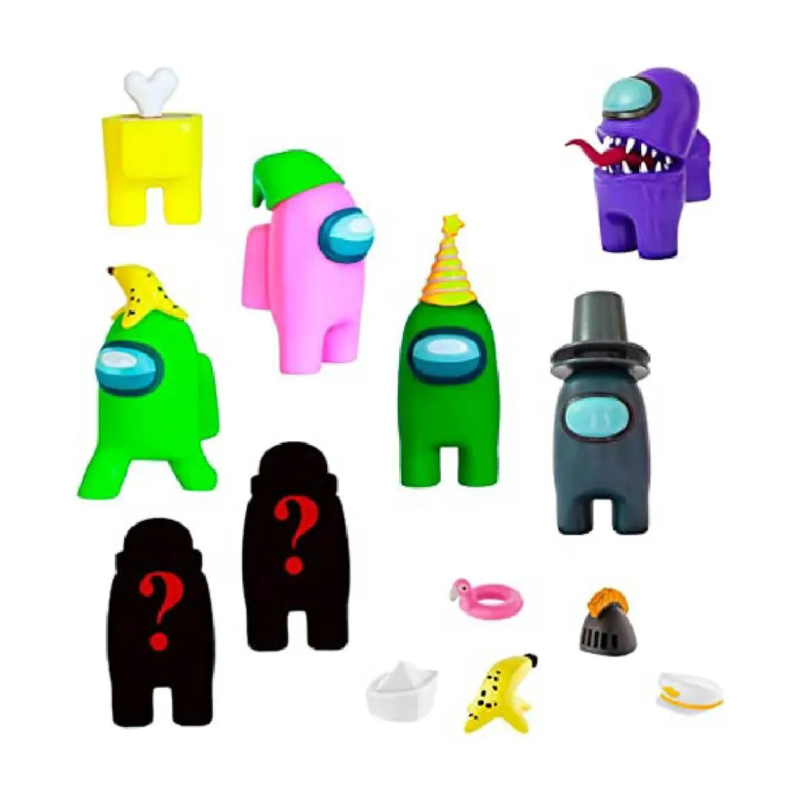 Among Us - Pack 8 figuras y accesorios (varios modelos)