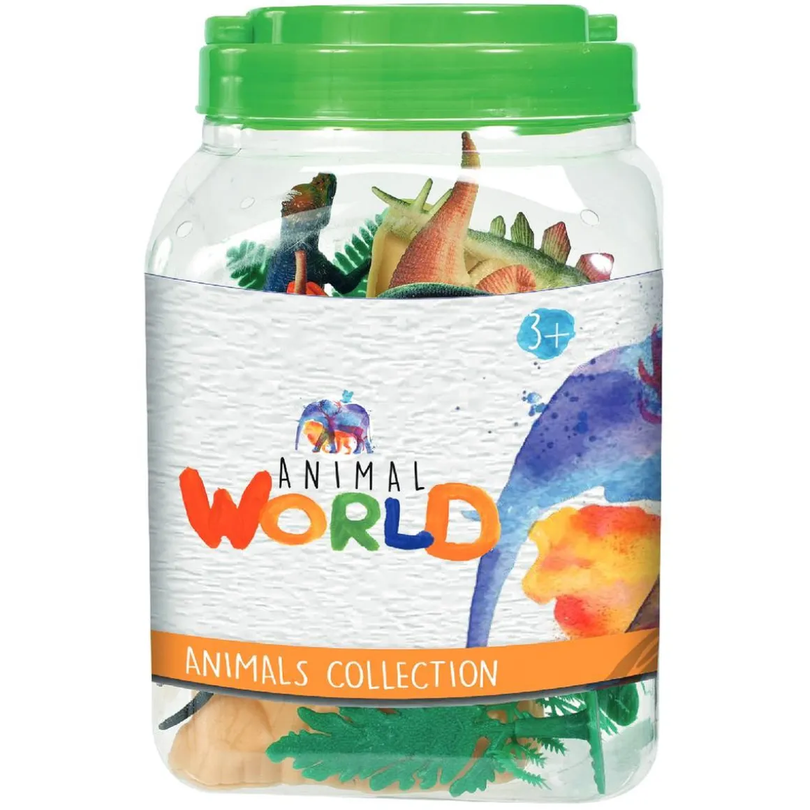 Animal World - Bote con 28 animales