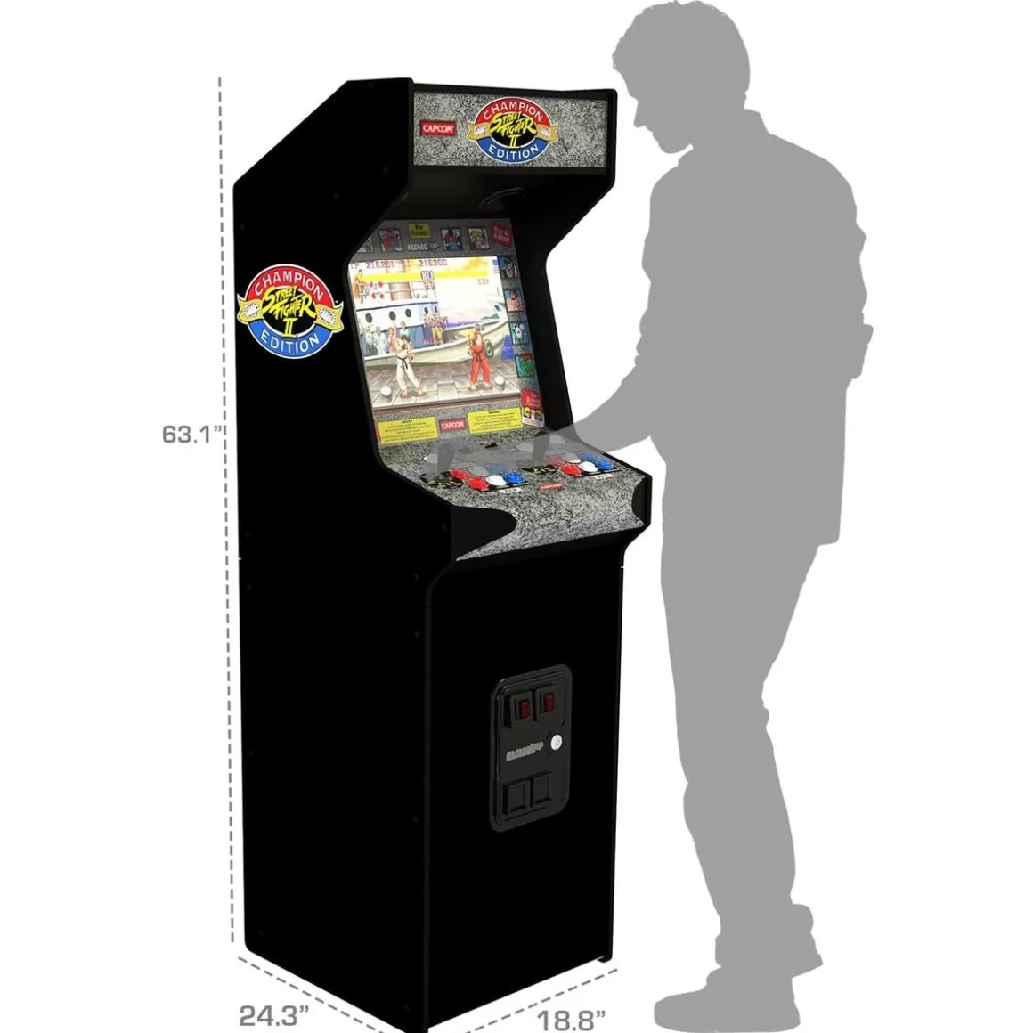 Arcade1Up - Máquina Recreativa Street Fighter II Deluxe