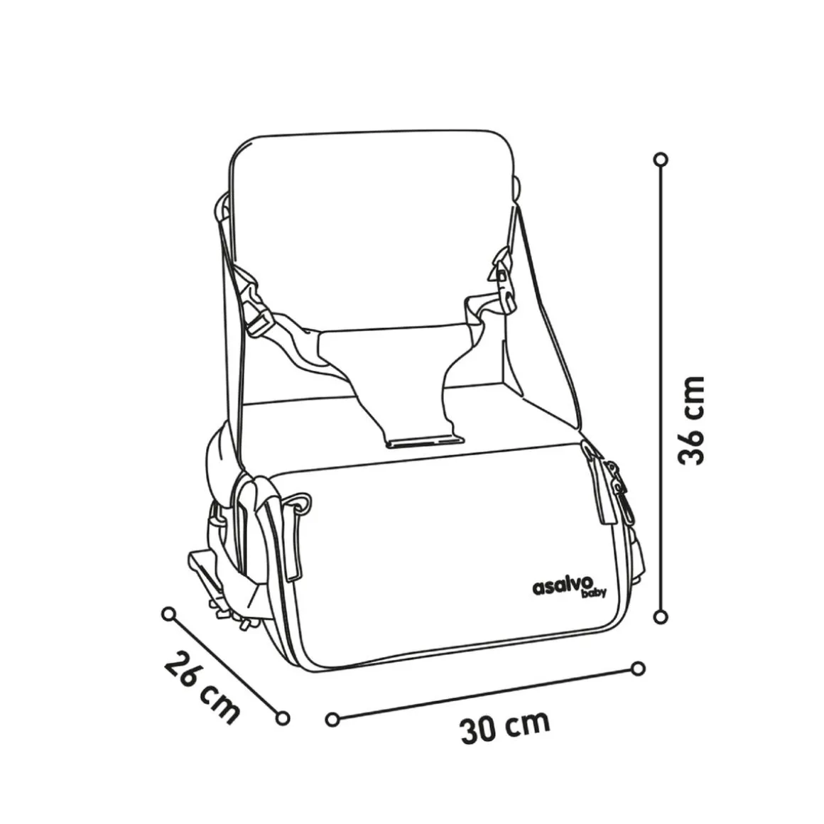 Asalvo - Asiento de Viaje Perrito