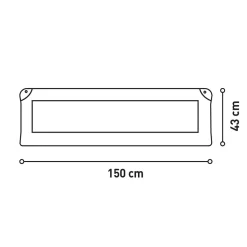 Asalvo - Barrera de cama estándar 150 cm Camelot