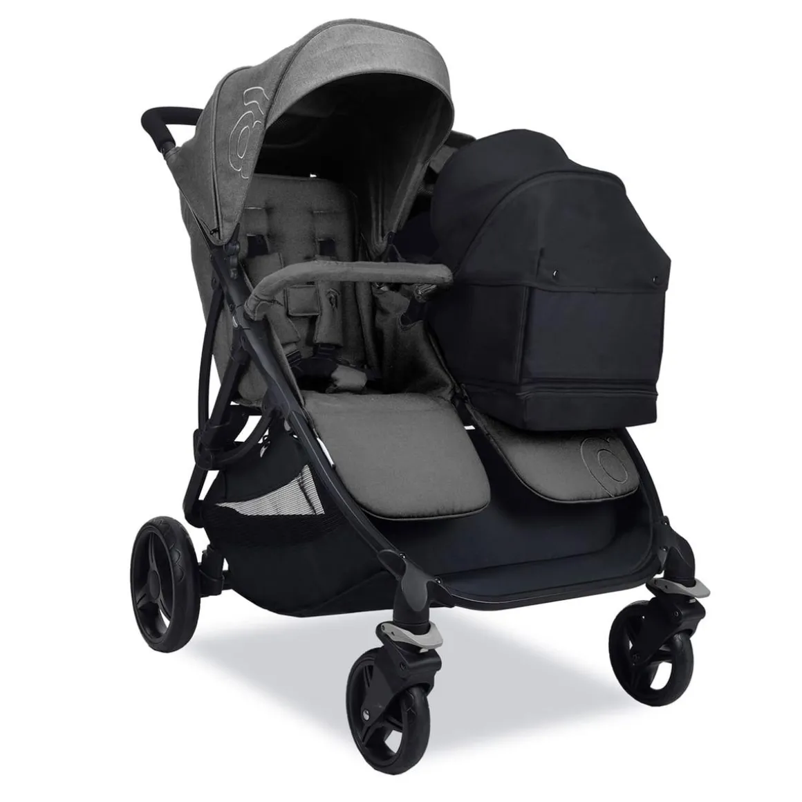 Asalvo - Capazo para silla gemelar Bro Negro