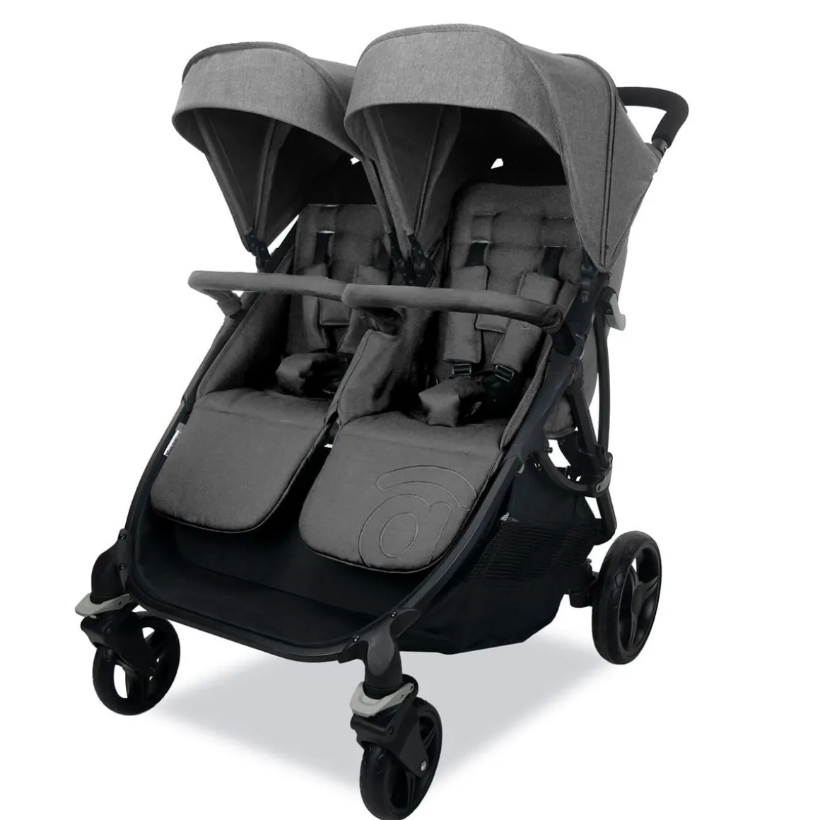 Asalvo - Silla de Paseo Gemelar Bro Gris