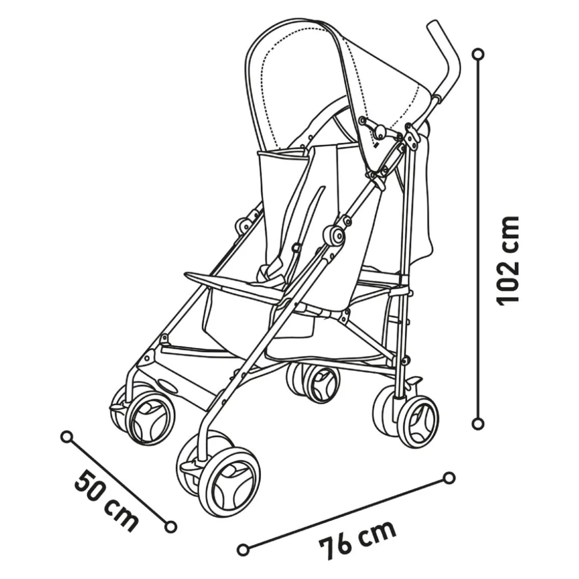 Asalvo - Silla de Paseo Mombi Verde