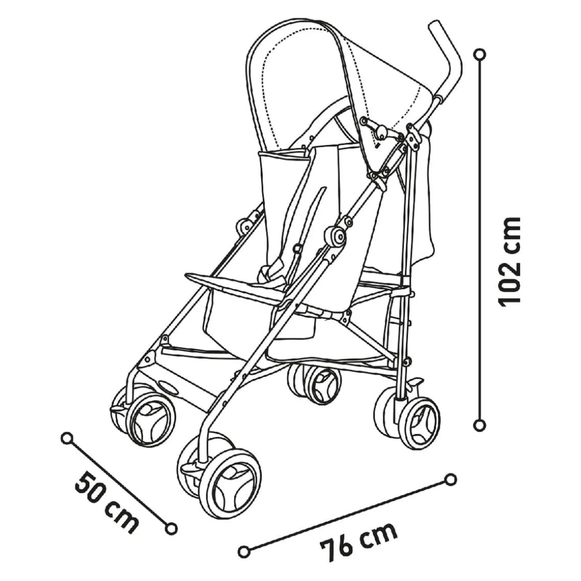 Asalvo - Silla de Paseo Mombi Amarilla