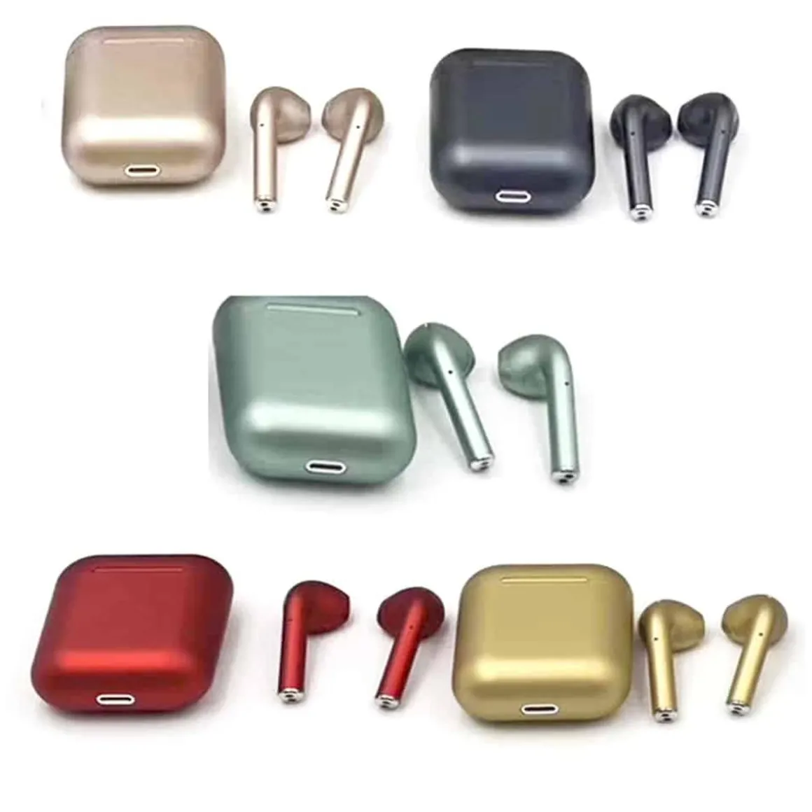 Auriculares Bluetooth INPODKLACK 12 Metalizado Rojo