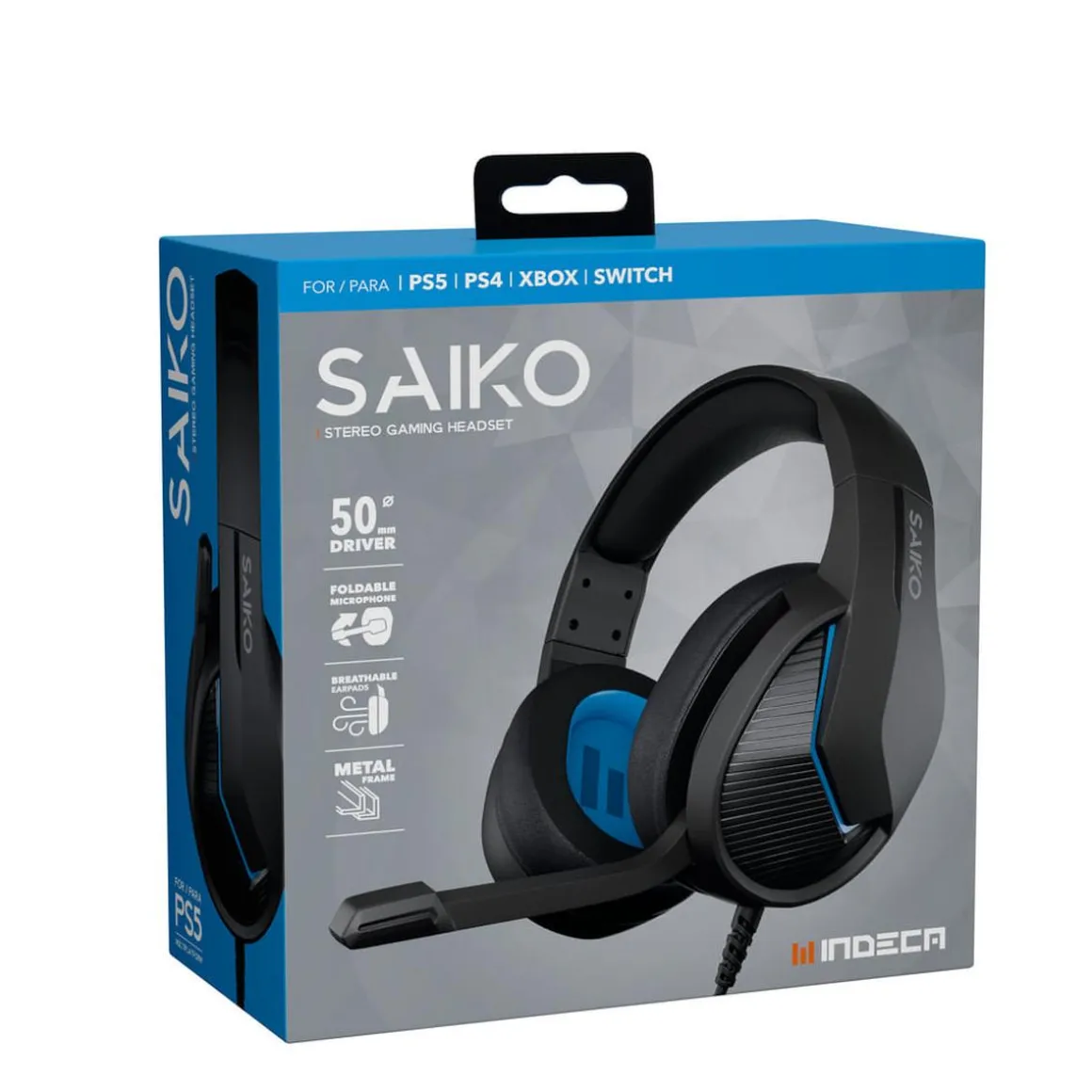 Auriculares Gaming Saiko PS Negro