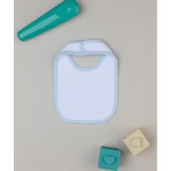 Babero niño blanco/azul