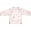 Babero Rosa Manga Larga Impermeable Ajustable ㅤ