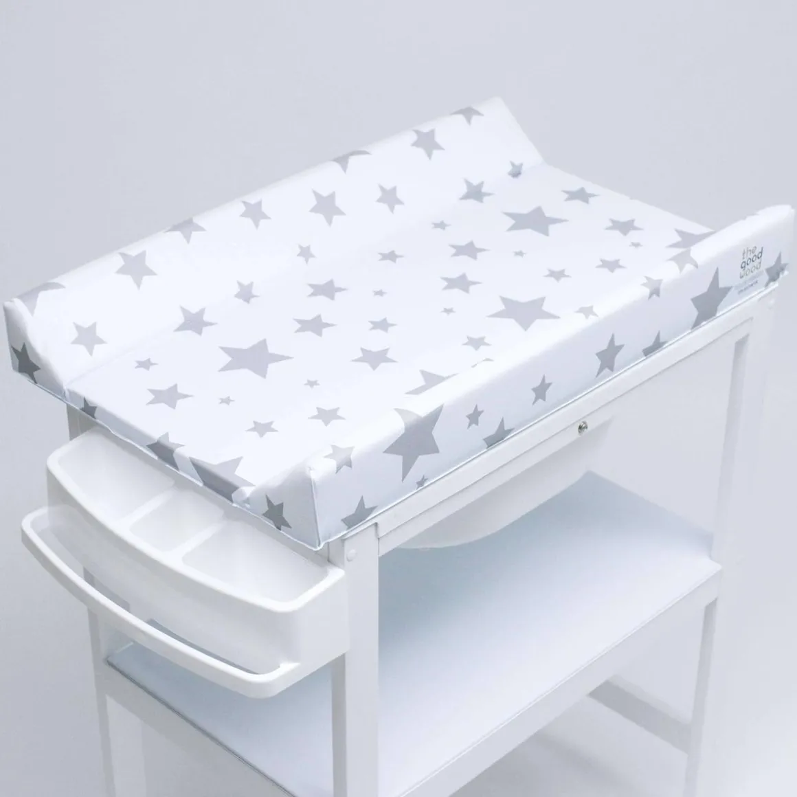Bañera de Madera Estrellas Blanco