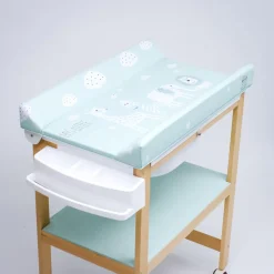 Bañera de Madera Natural Sobrebidé Safari Mint