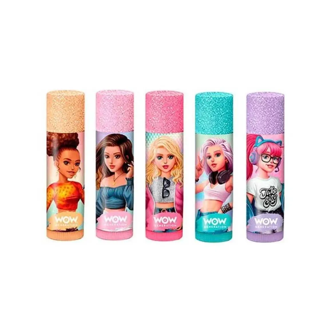 Balsamos labiales de sabores Wow multicolor ㅤ