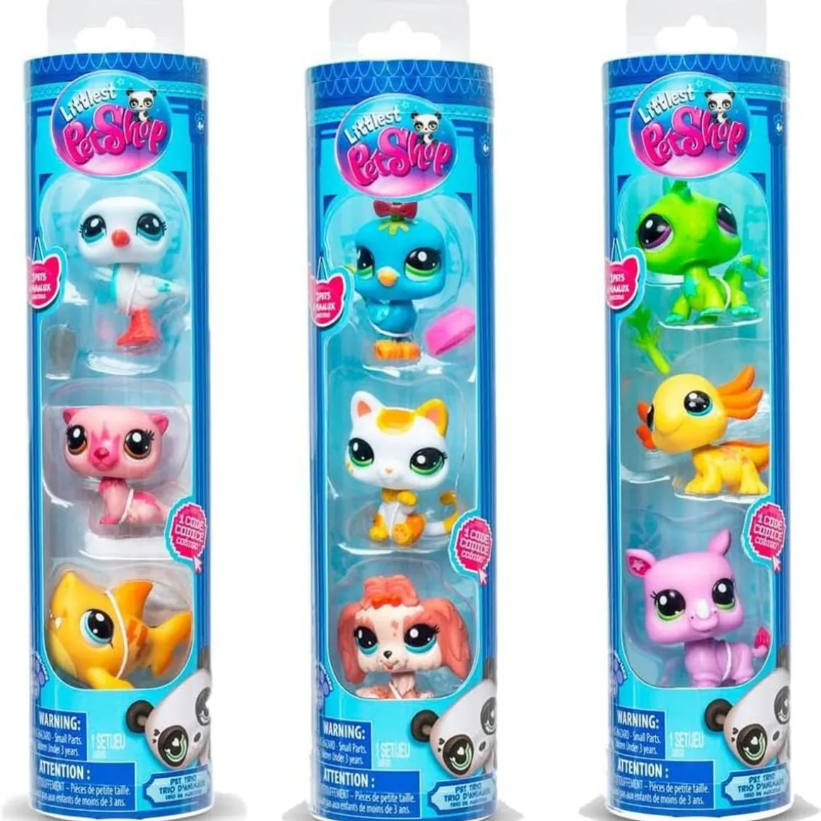 Bandai - Pack Trío Figuras Mascotas (Varios modelos) ㅤ