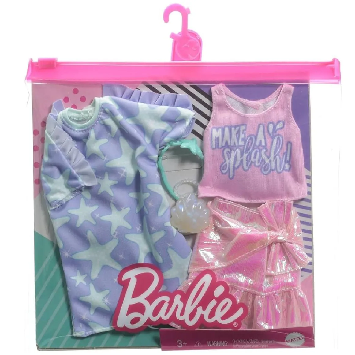 Barbie - 2 pack de vestidos y accesorios de moda (Varios modelos)