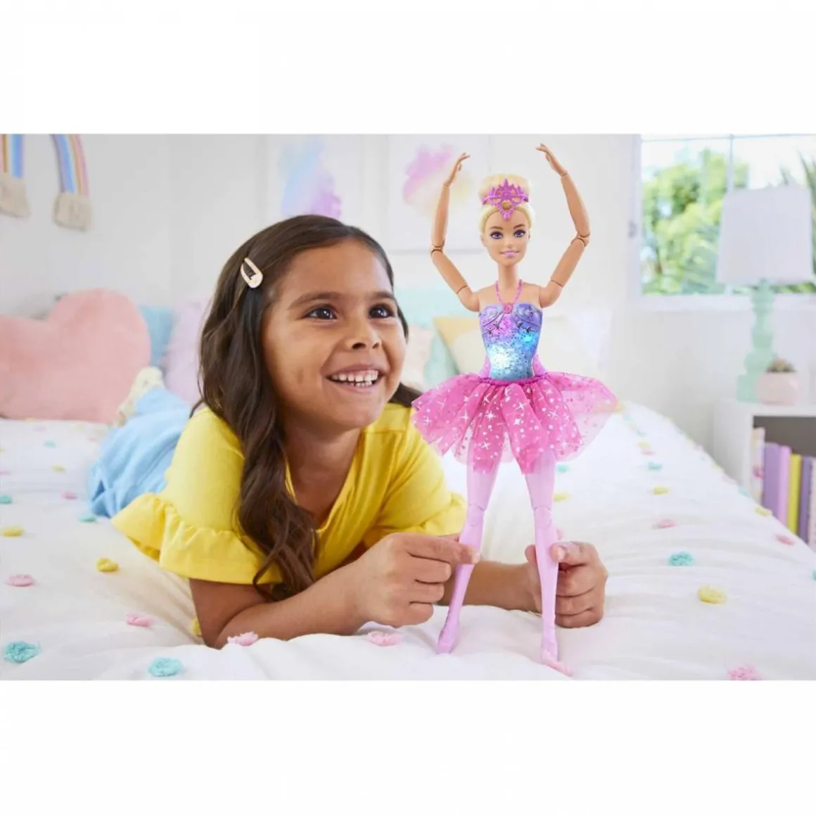 Barbie - Barbie Dreamtopia - Muñeca bailarina con luces mágicas