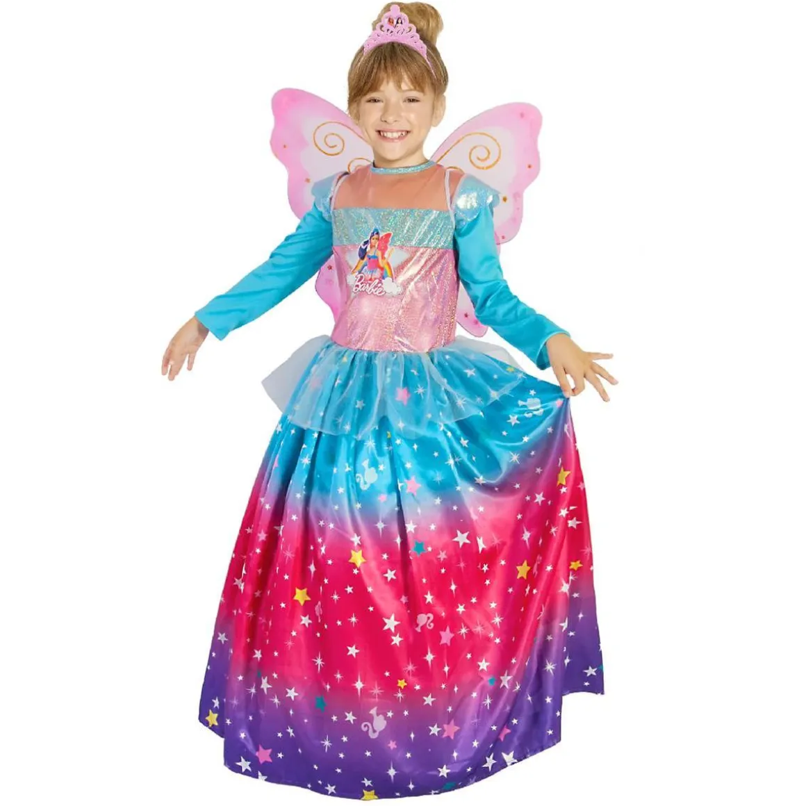 Barbie - Disfraz de princesa hada Barbie 5-7 años