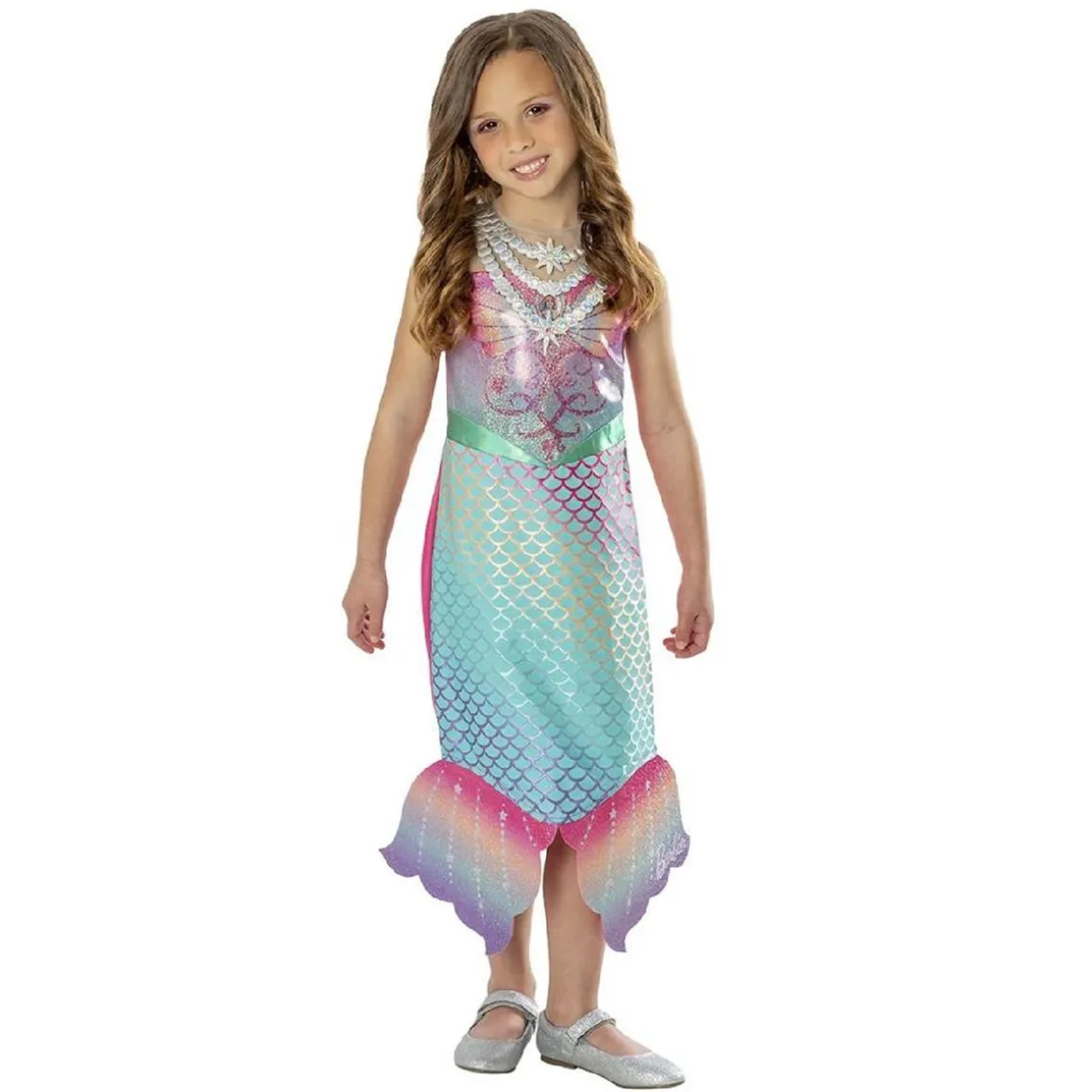 Barbie - Disfraz infantil Barbie Sirena 3-4 años