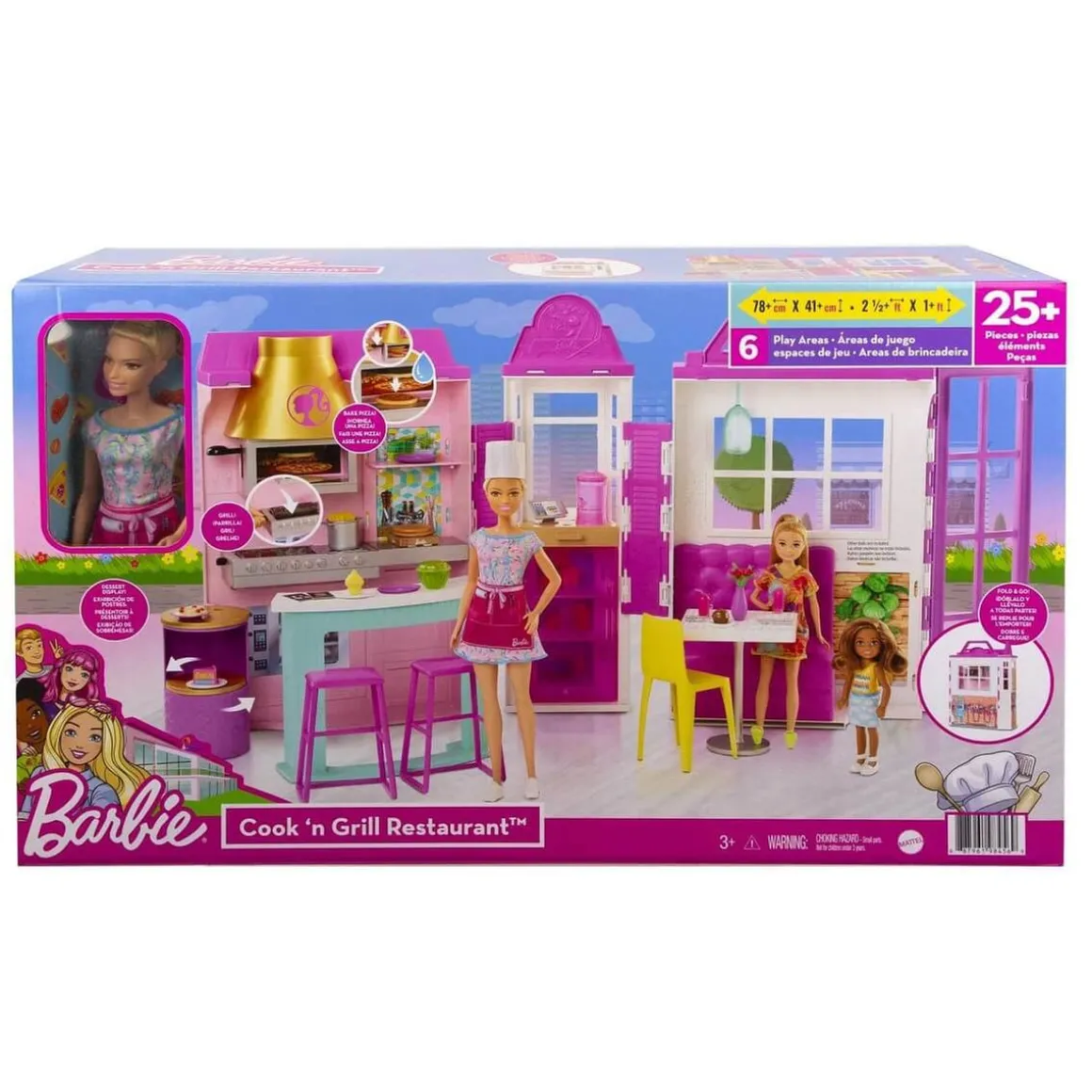 Barbie - Muñeca Barbie y restaurante Cook´n Grill