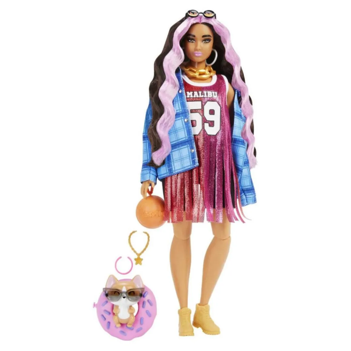 Barbie - Muñeca Extra - Camiseta de Baloncesto