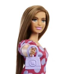 Barbie - Muñeca Fashionista Curvy Vitiligo - Vestido de lunares