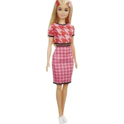 Barbie - Muñeca Fashionista - Conjunto pata de gallo