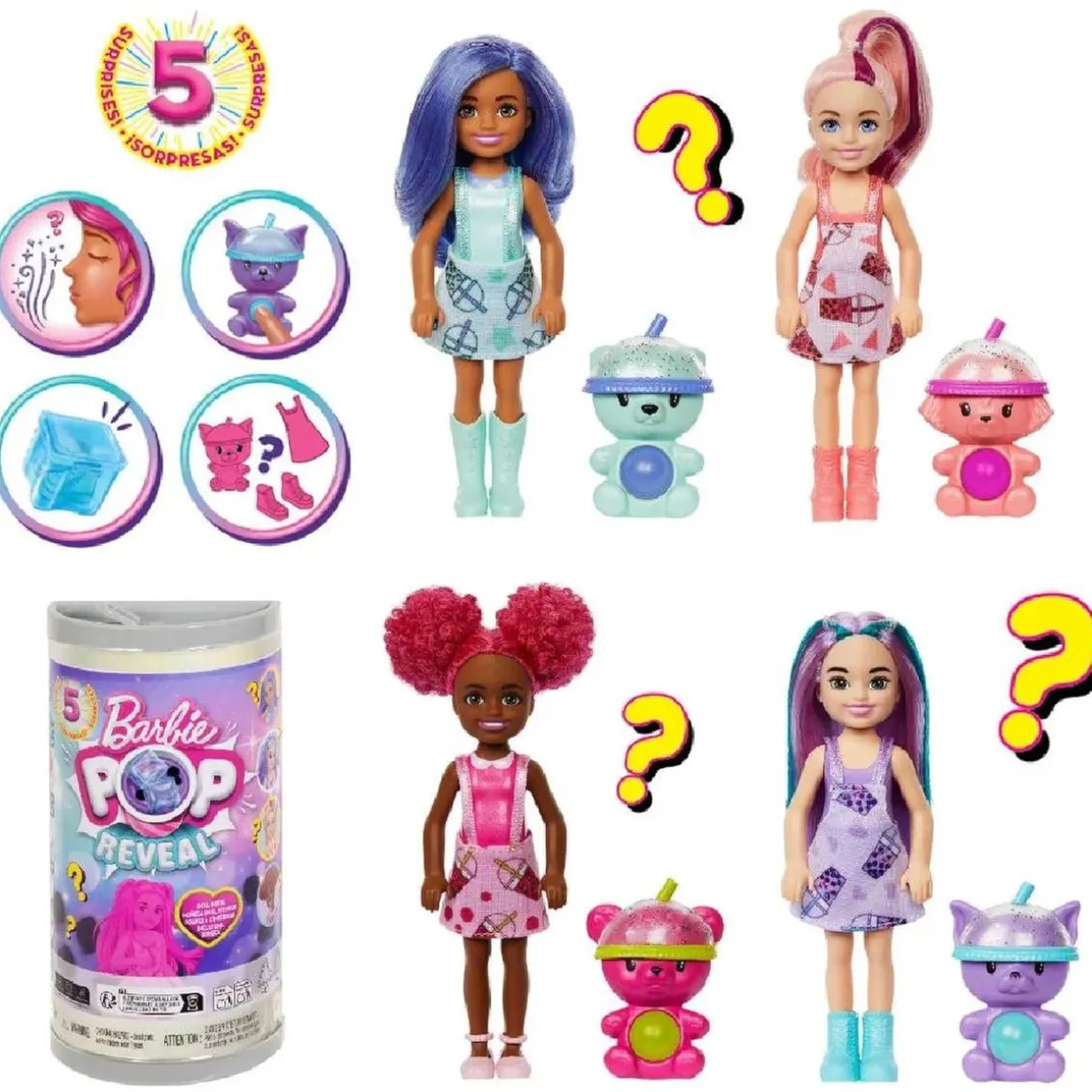 Barbie Pop Reveal - Muñeca Chelsea Bubble Tea