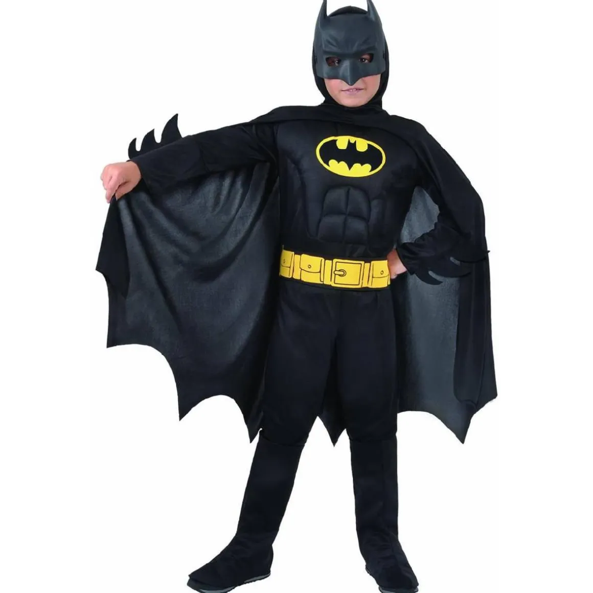 Batman - Disfraz con músculos 3-4 años