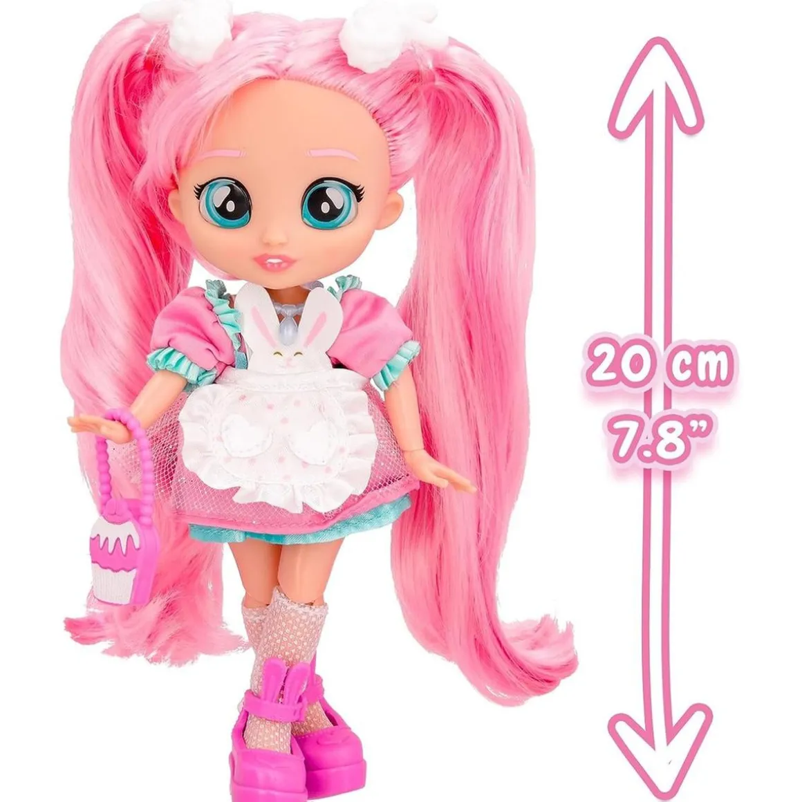 Bebés Llorones - Best Friends Forever Serie 3 Coney con pelo largo y 9 accesorios ㅤ