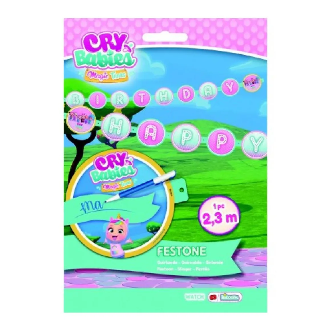 Bebés llorones - Guirnalda Personalizada de Cumpleaños