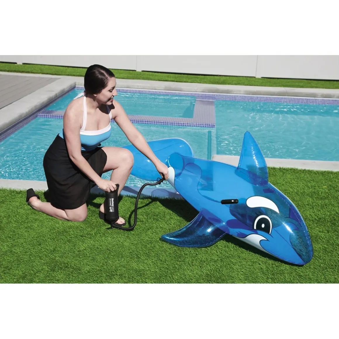 Bestway - Ballena azul con asas