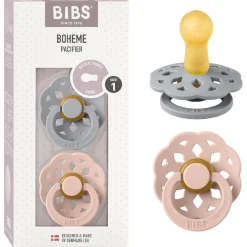 Bibs - Pack 2 chupetes Boheme 0-6 meses - Cloud/Blush