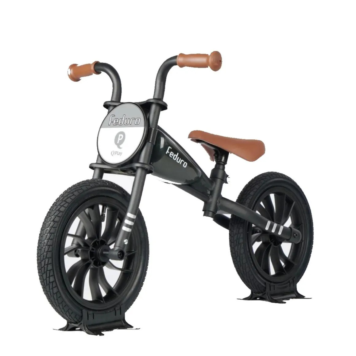 Bicicleta sin pedales Qplay Feduro Negra