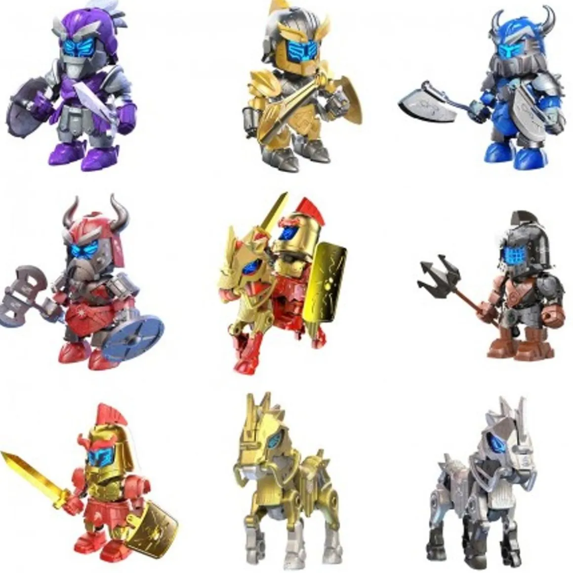 Bizak - Heropod World of Armours: Construye y colecciona guerreros y caballos articulados (Varios modelos) ㅤ