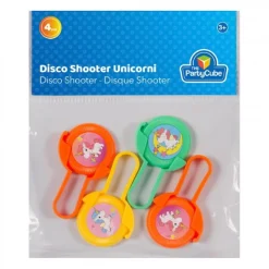 Blister con 4 lanza discos Unicornio (varios colores)