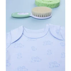 Body de bebé en algodón blanco con estampado de perritos