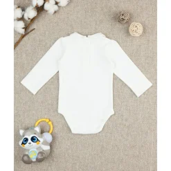Body niña blanco con estampado de animalitos