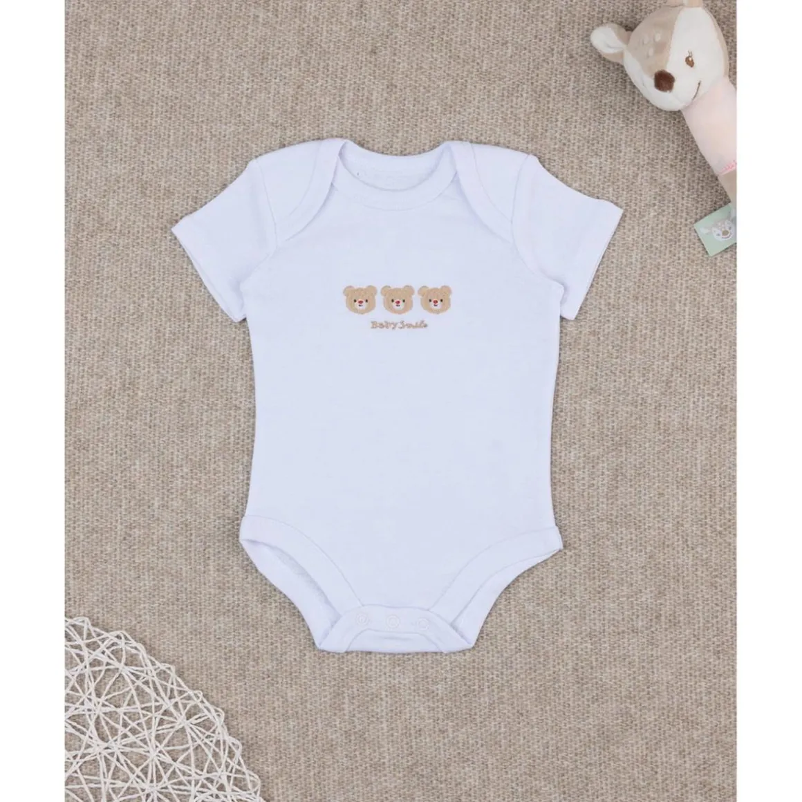 Body unisex sonrisa bordado ositos