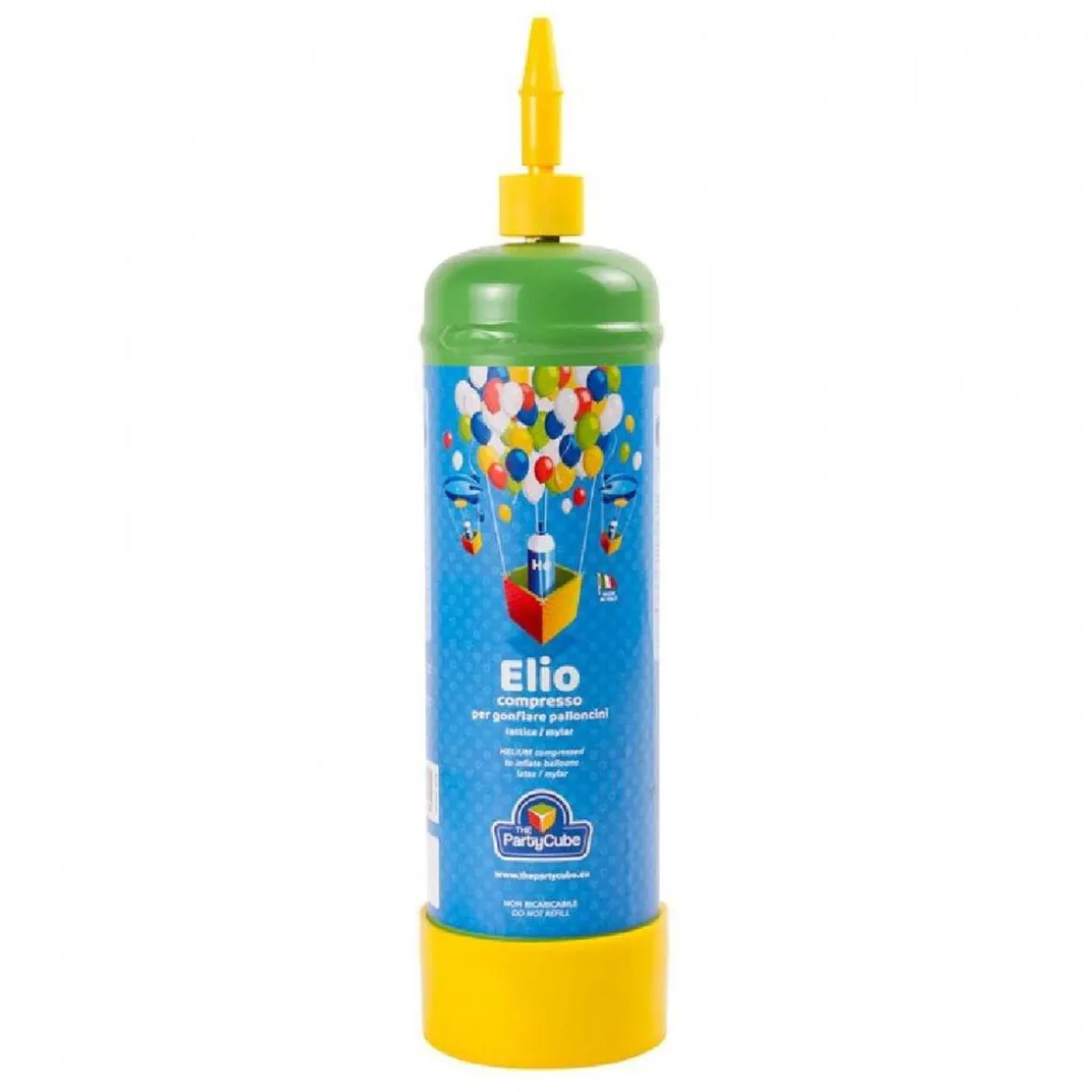 Bote de helio desechable