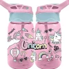 Botella cantimplora infantil de tritan 500ml con diseño Unicornio