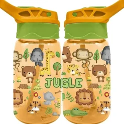 Botella cantimplora tritan 500ml con diseño de animales