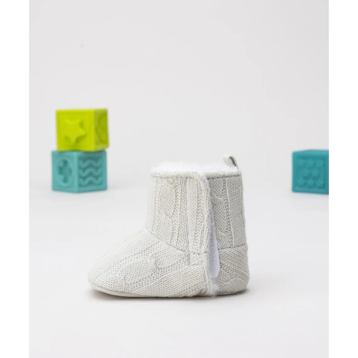 Botitas tricot beige de niña