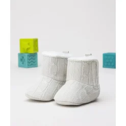 Botitas tricot beige de niña