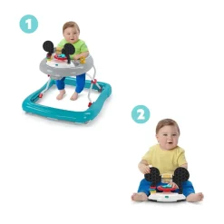 Bright Starts - Mickey Mouse - Andador Musical Disney Baby Mickey con Actividades ㅤ