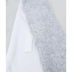 Bufanda niño gris/blanco