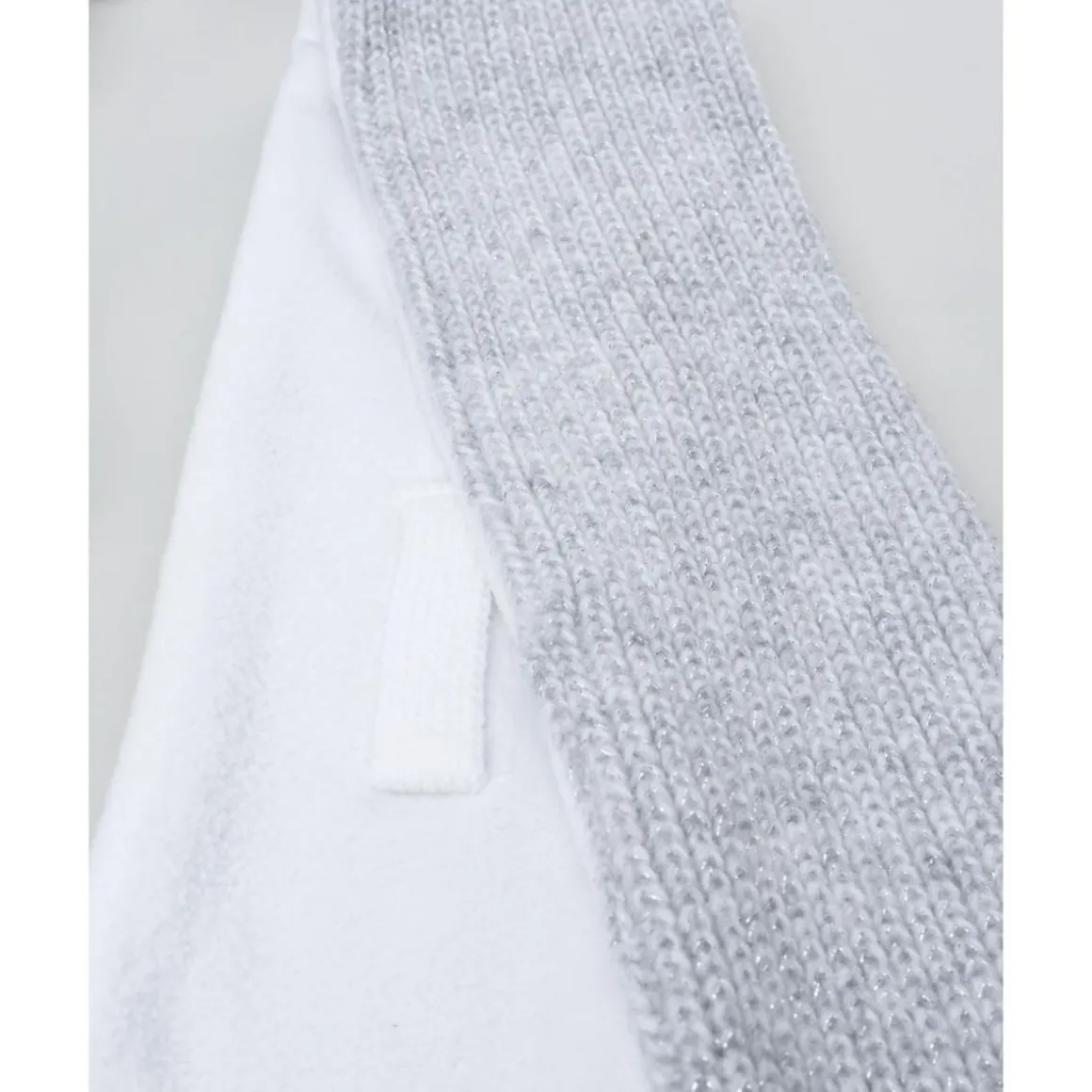 Bufanda niño gris/blanco