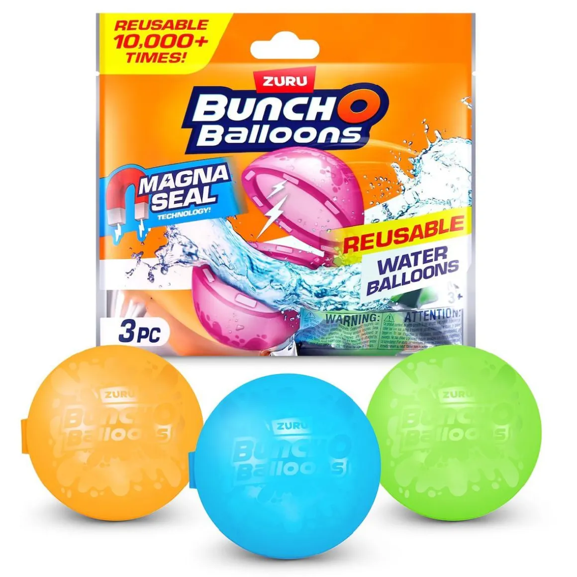 Bunch O Balloons - Pack 3 Globos de agua Reutilizables (Varios Modelos)