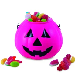 Calabaza Portacaramelos Rosa