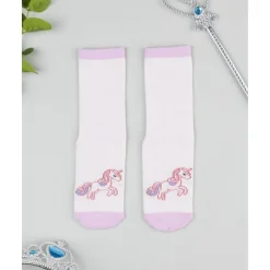 Calcetines antideslizantes niña rosa unicornios